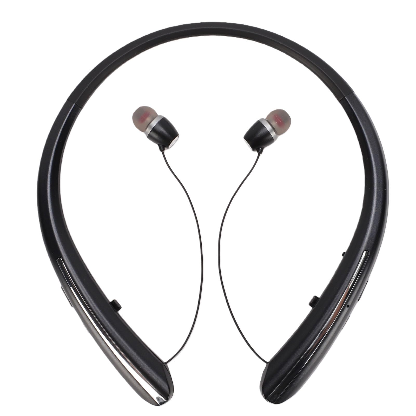 banapoy Auricolari Bluetooth con Archetto da Collo, Bluetooth 5.3 HD Stereo CVC 8.0 con Cancellazione del Rumore IPX5 Cuffie Wireless con Archetto da Collo Resistenti Al Sudore, Auricolari Sportivi