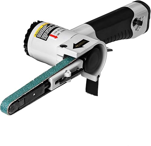 Lijadora de banda de aire de 38 x 13 pulgadas, mini lijadora de banda para carpinteríatrabajo de metal, lijadora de banda de mano, amoladora de