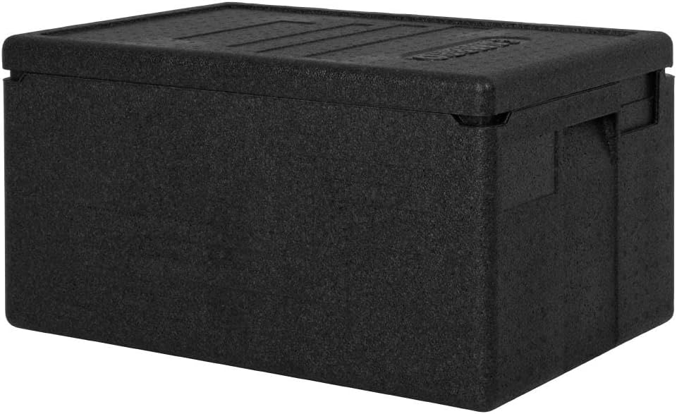 Cambro EPP Economic Cam GoBox Insulated Top Loading Food Pan Carrier - 46 Litres, Stores 1 x 1/1 GN Pan 200 mm Deep, Maintains Hot and Cold Temperatures for 4+ Hours, -40°C to 120°C, DW576
