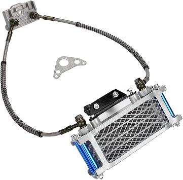 Refit Pit Dirt Bike Oil Cooler Cooling Radiator Engine Kit Universal For 70 110 125 140cc Motorcycle ATV Go Kart