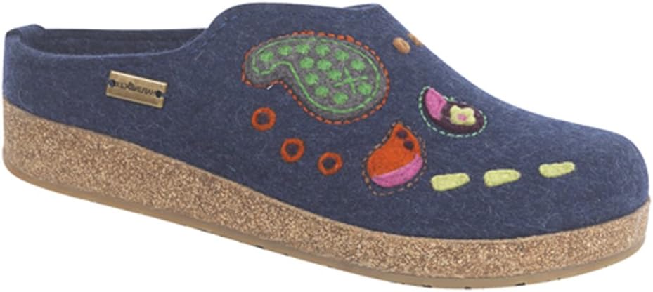 HAFLINGER Women's Gz Paisley Charcoal Flat