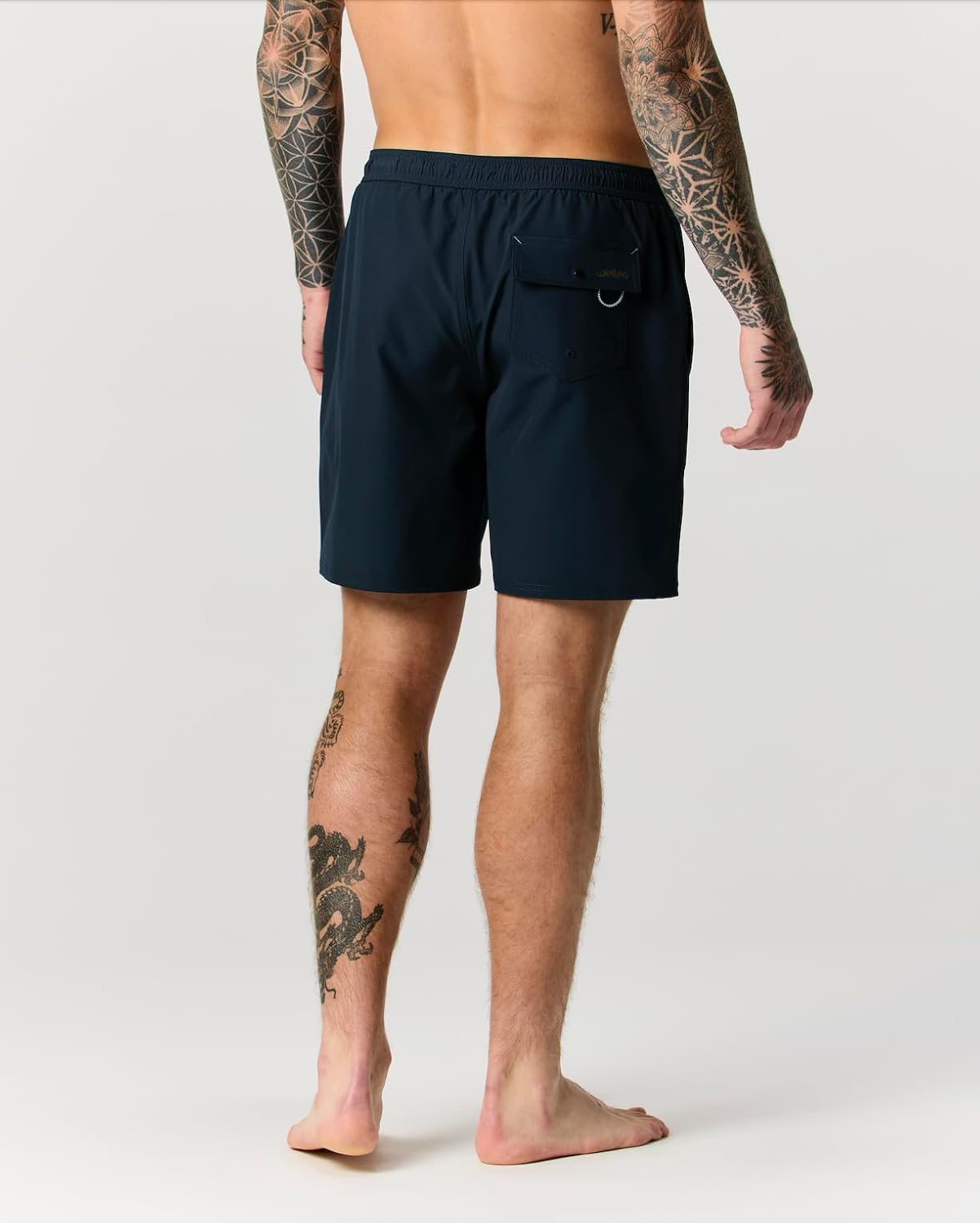 Huckberry Men's Swim Trunks - Performance Lined Swim Shorts, in 5" or 7" Inseam, Stretchy w/Liner, Elastic Waistband