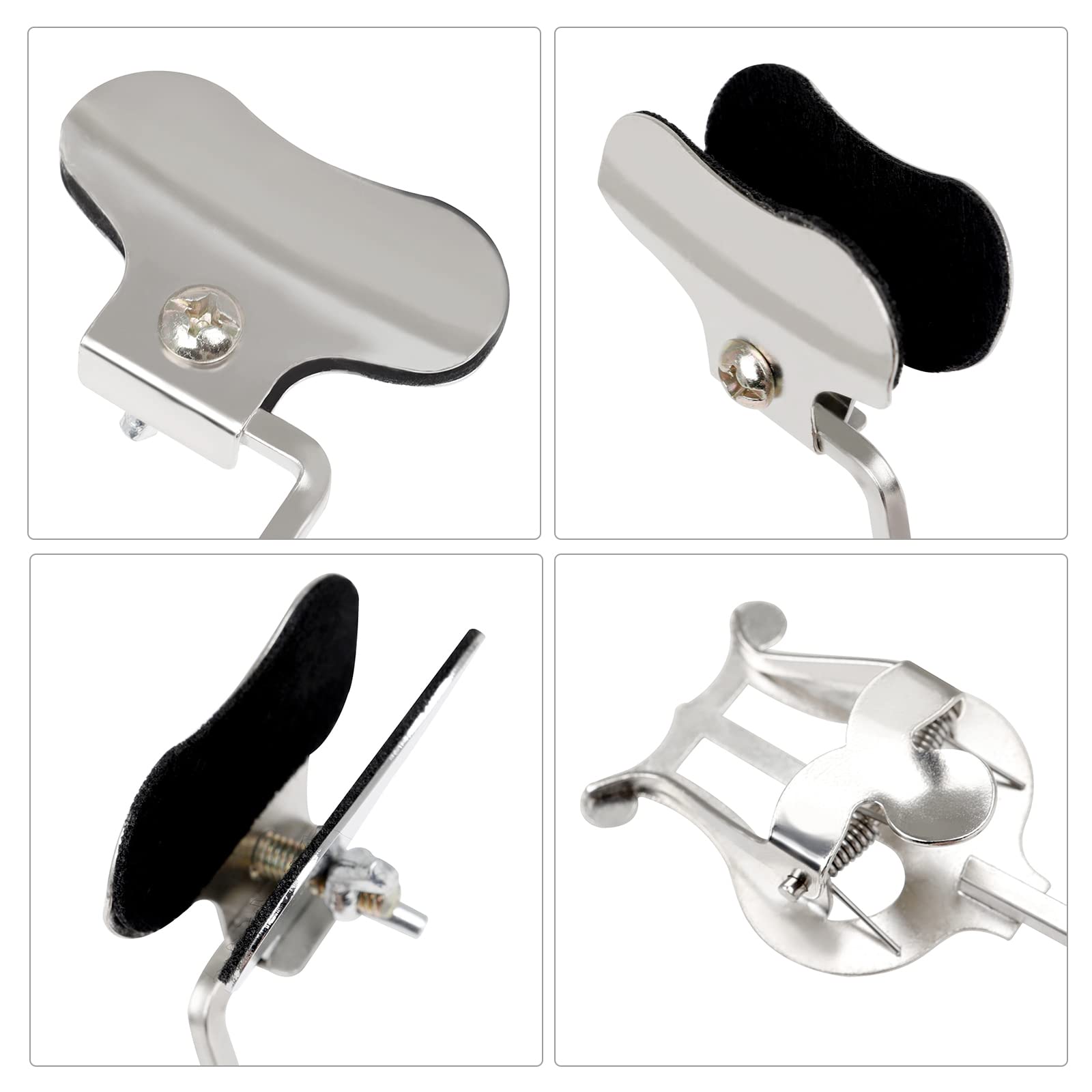 Support de musique de fanfare portable à clipser pour saxophone ténor, trompette, lyre de fanfare, support universel pour instruments à vent