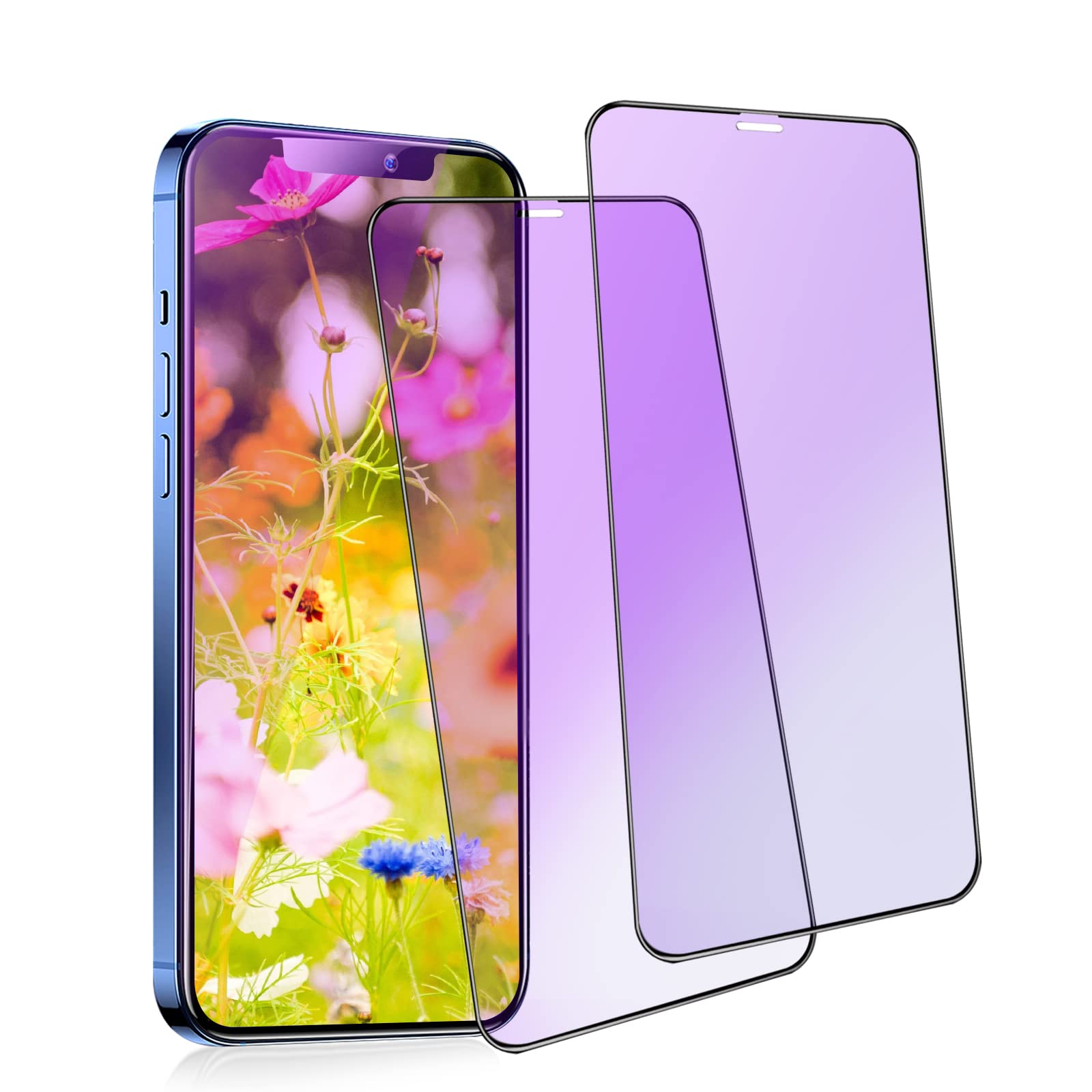 Amazon.co.jp: 【ブルーライトカット】iPhone 12 Pro ガラスフィルム 2 