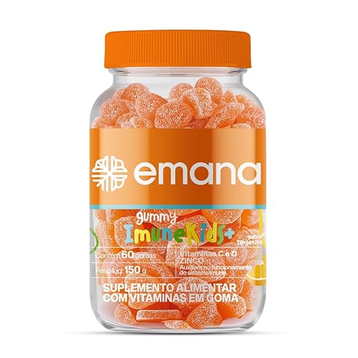 Imunekids, Suplemento Infantil em Gomas, Gummy Imunidade, Sabor Tangerina, 60 Gomas