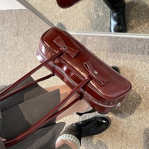 Coquette Shoulder Purse Women Bow Bag Vegan Leather Shoulder Purses Handbag Coquette Stuff2