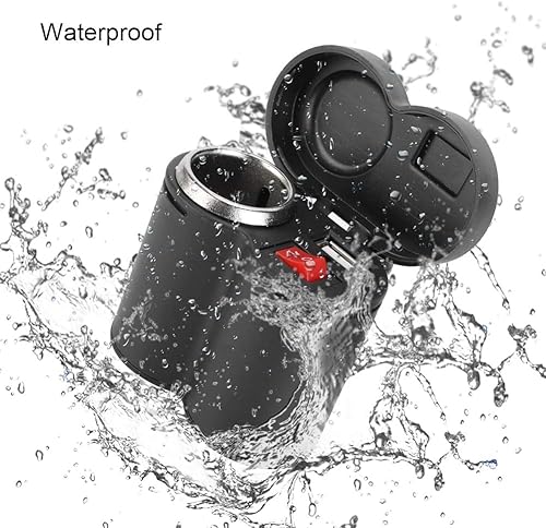 Miniatura 5 de Enchufe para encendedor de cigarrillos de motocicleta, 2 en 1 puerto de carga USB universal para motocicleta, enchufe impermeable, adaptador de