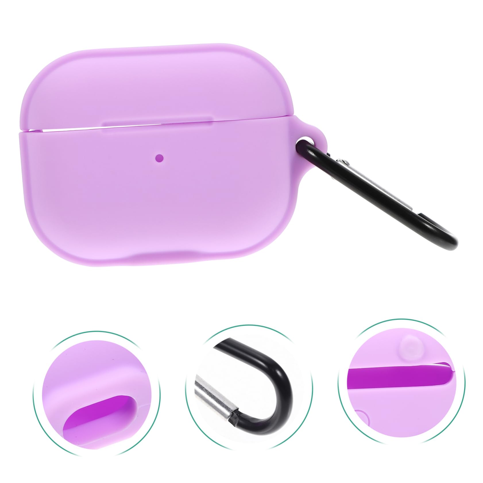 Hemobllo 5piezas Funda Protectora Magnética para Auriculares Inalámbricos Silicona Resistente Golpes y Arañazos Diseño Chic