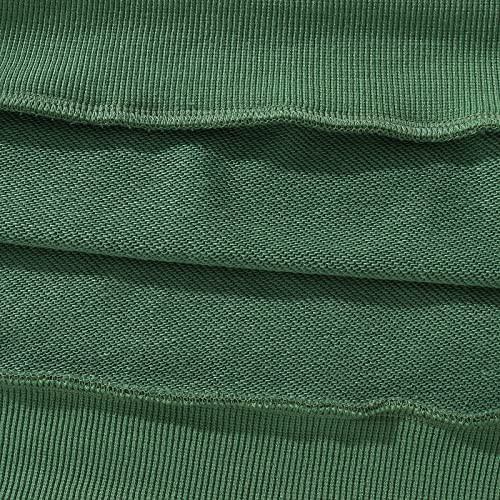 Boutikome Mama Sweatshirt Women Funny Letter Print Mom Life Long Sleeve Crewneck Pullover Shirt Blouse Tops(Green-16,L) #TOP6