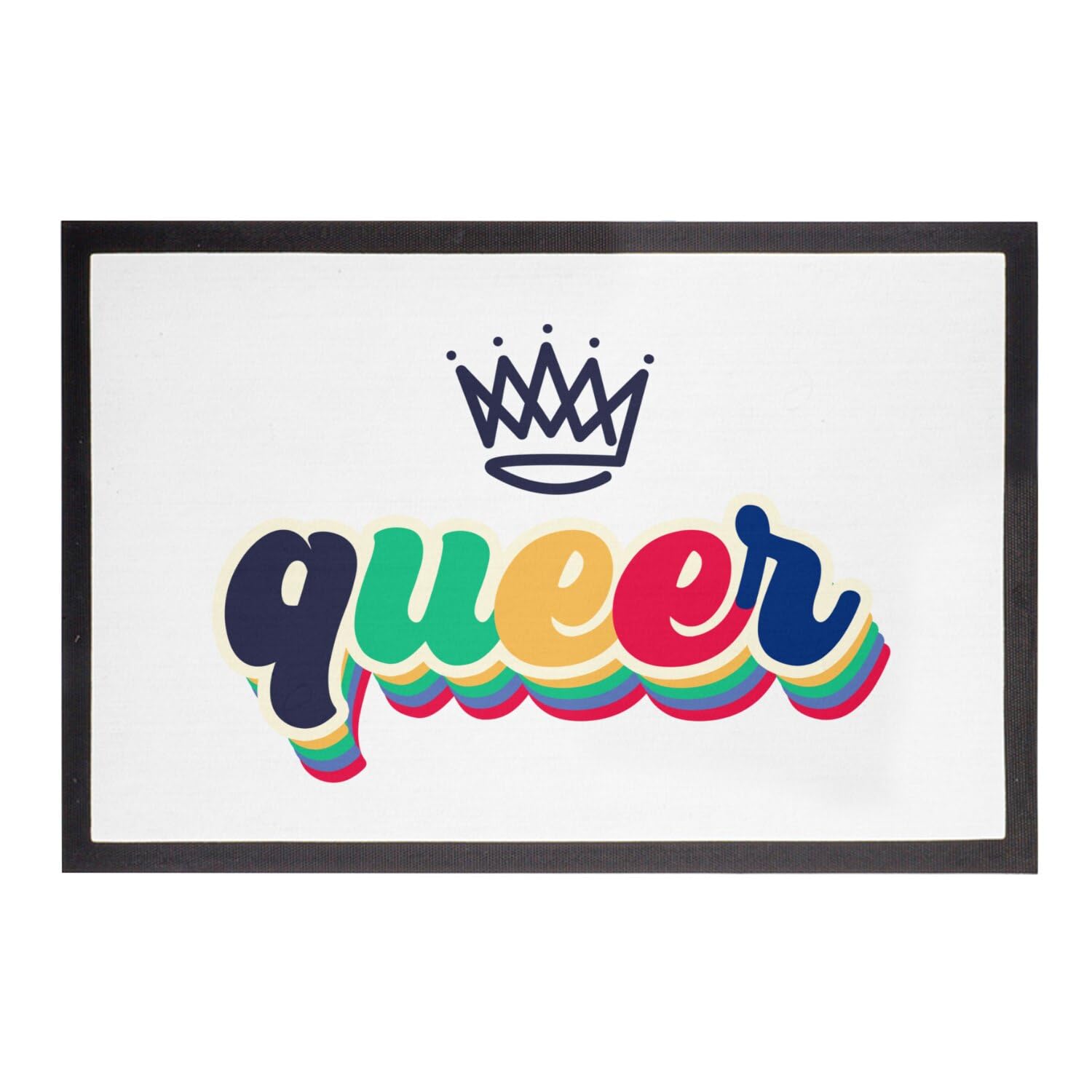 Paillasson LGBT Queer arc-en-ciel Fabulous 75x50 cm tapis entrée appartement