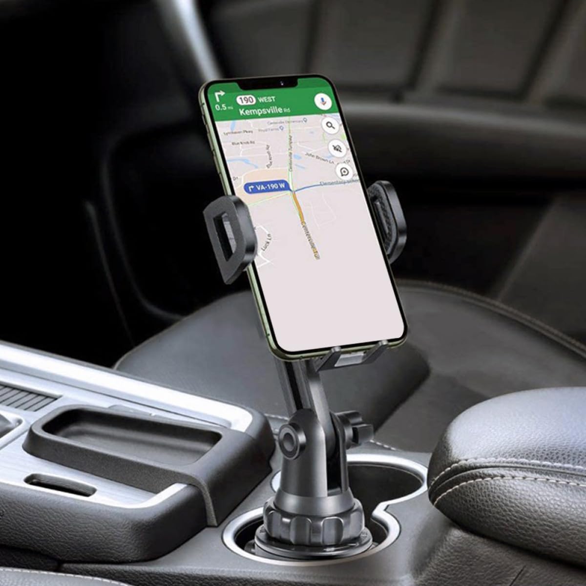 Cabilock Soporte para Teléfono Móvil Ajustable Portavasos Expandible para Coche y Camión Soporte para Vehículo Compatible Portavasos Práctico para Conducción Segura