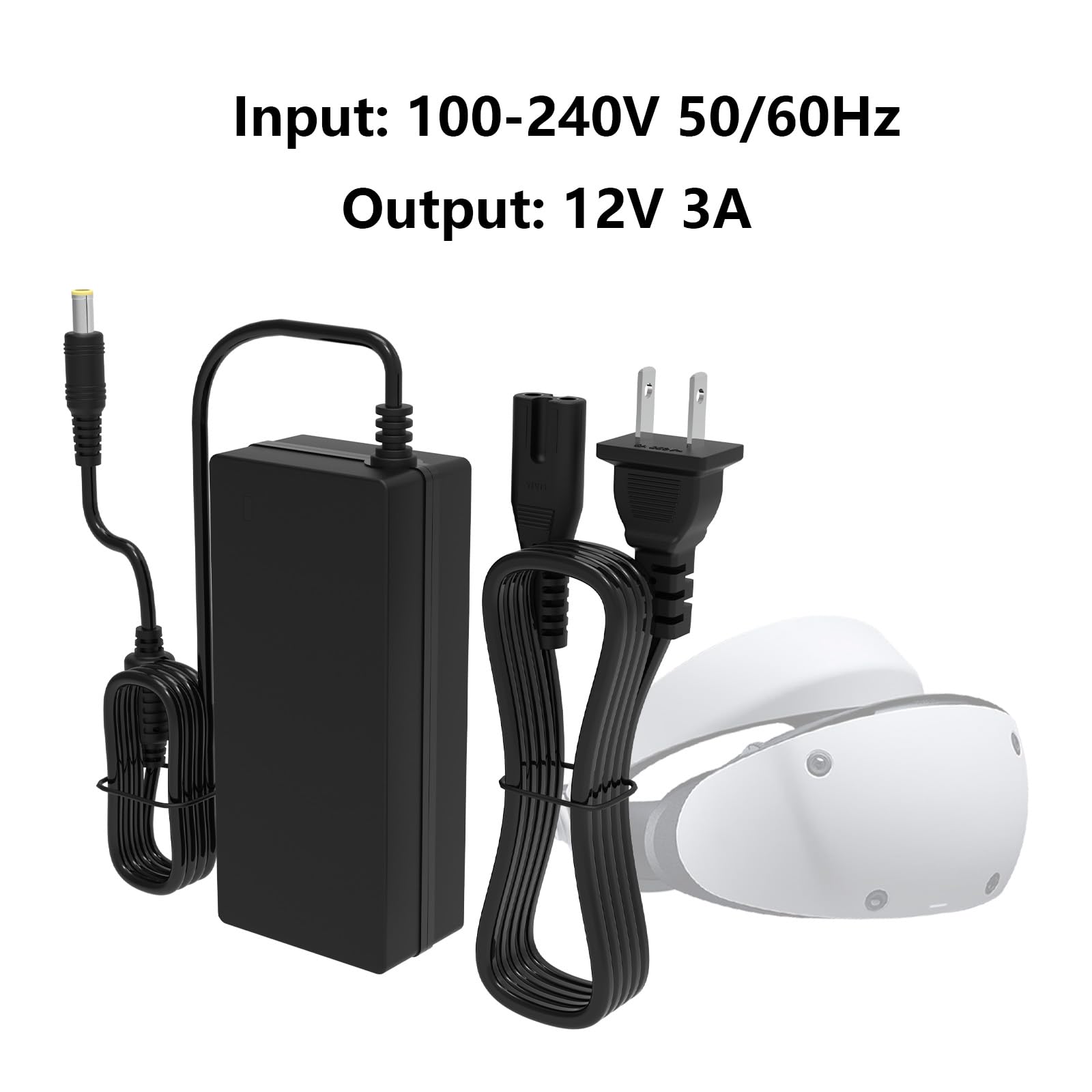 Repalcement 12V 3A Power Supply Cord Compatible with Sony