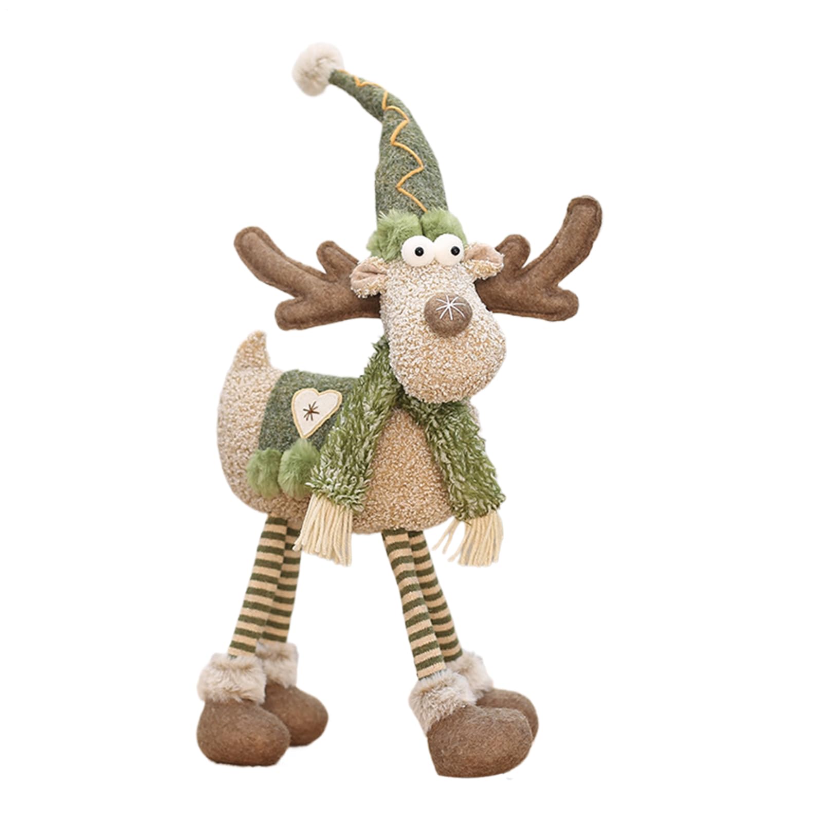 Bambola Renna Retrattile Gambe Retrattili Decorazione Invernale Natalizia | Ornamento Bambola Reno Imbottita Per La Casa L'Inverno Il Natale La Vetrina L'Hotel Il Centro