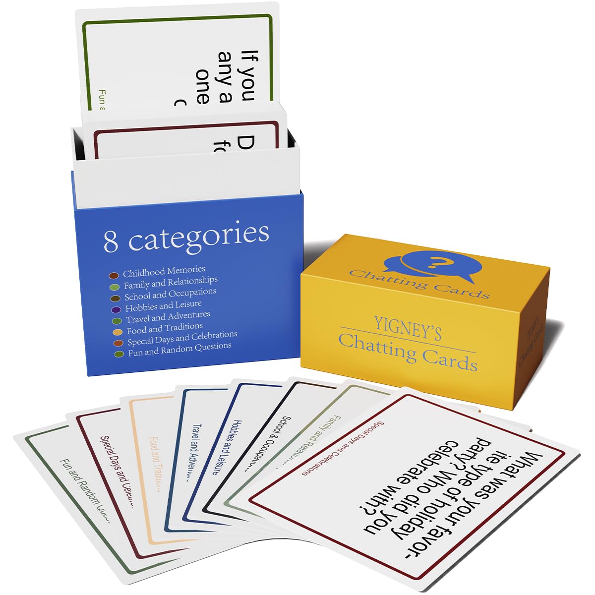 Yigney Conversation Cards for Seniors Alzheimer Products for Elderly Dementia Activities for Patients Memory Game for Men Women