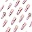 BABALAL Coffin Press on Nails Long French Fake Nails Pink Glossy Glue on Nails with Flower Design Acrylic Nails 24Pcs Long Nails