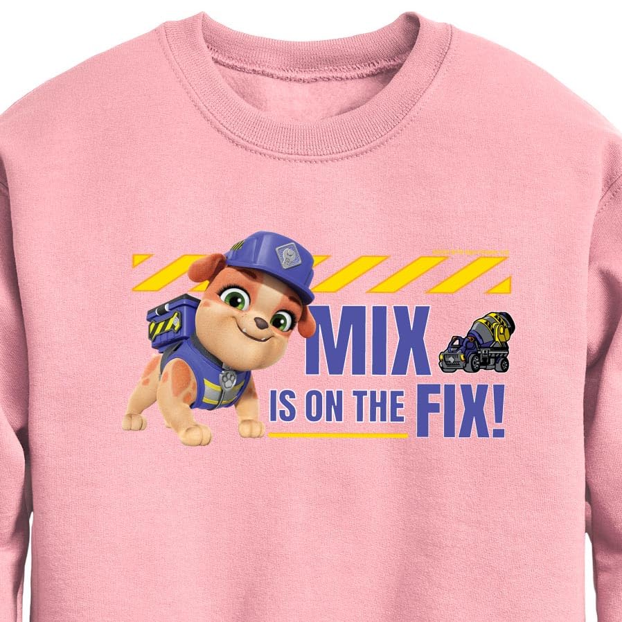 HYBRID APPAREL - Paw Patrol - Rubble & Crew - Mix Is On The Fix - Toddler & Youth Crewneck Fleece Sweatshirt2