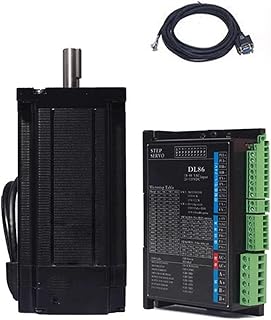 CYFANG Kit de controlador de motor paso a paso de circuito cerrado Nema 34 de 1 pieza, 8,5 Nm, 5,8 A, 2 fases, 4 cables, brida de 86 mm, motor paso a paso de circuito cerrado híbrido Controlador de Ex