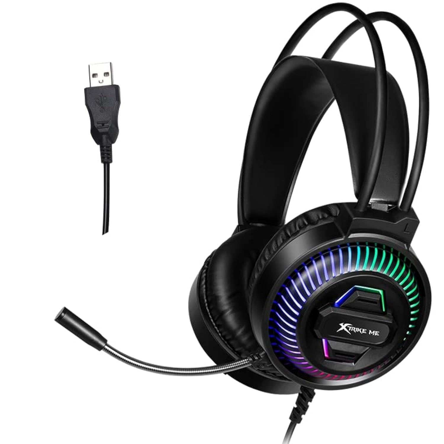 XTRIKE ME GH510 USB RGB Gaming Headset front view