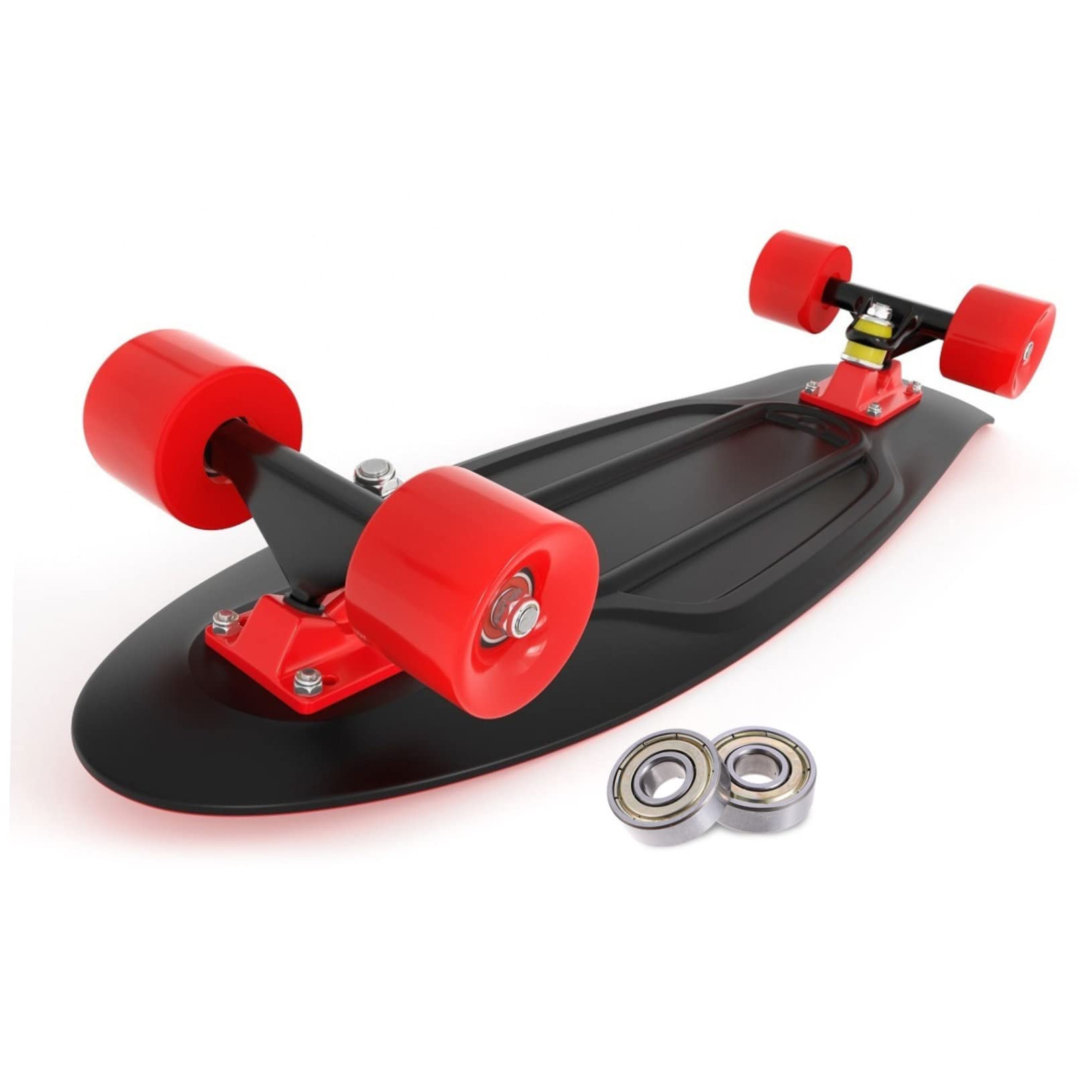 Happyyami Cuscinetto Ruota Ruote per Pattini A Rotelle Pneumatico Solido Scooter Skate Roller Accessori per Cuscinetti Accessori per Pattini Acciaio Inossidabile Silver