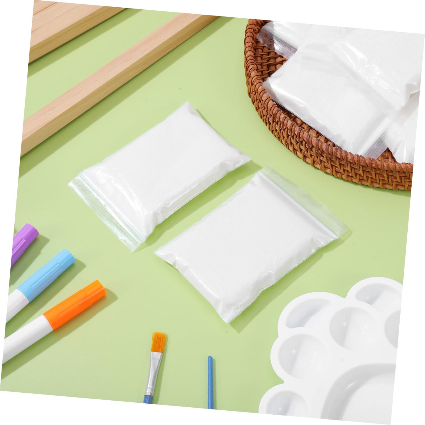 Ipetboom Ciment pour Maison de Poupée Soi-même, Briques de Construction, 20 Sachets, à Base D’amidon de Maïs, pour Maquettes et Petites Constructions