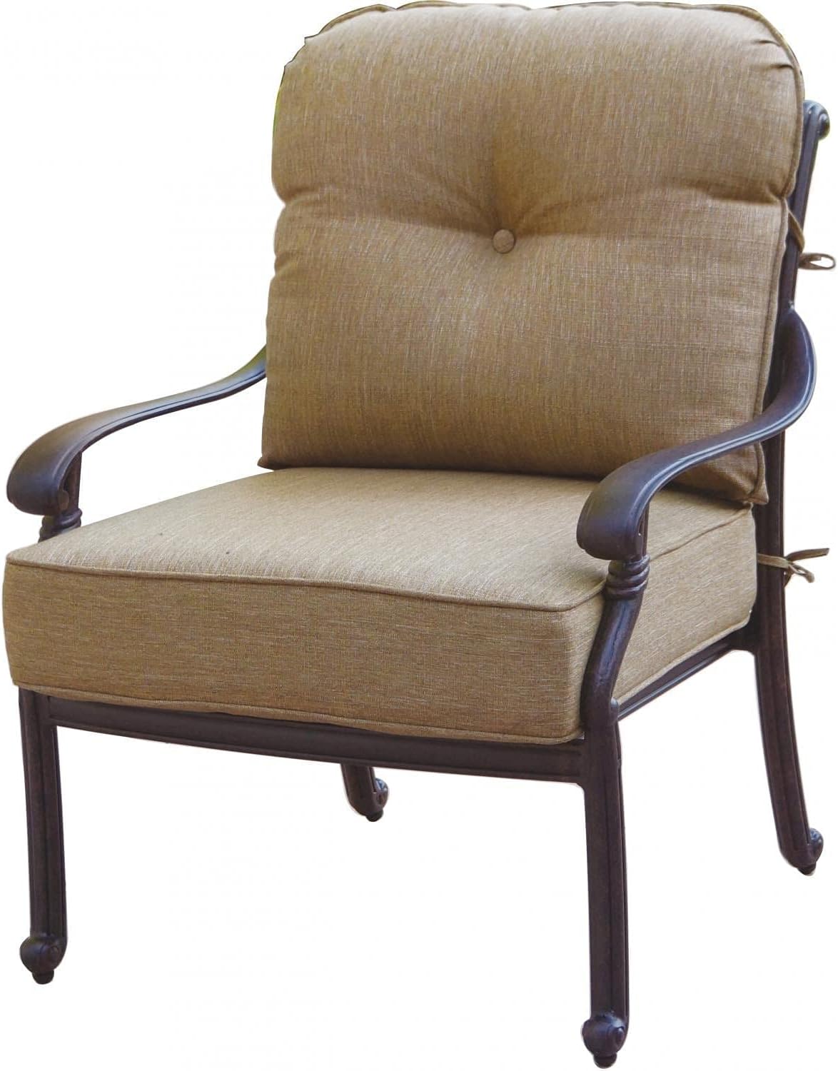 Darlee Santa Monica Cast Aluminum Patio Club Chair