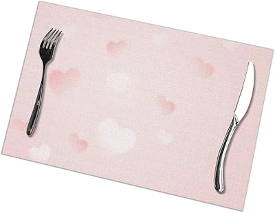 Amazon 6枚セット ランチョンマット ランチマット ピンク 大理石 割れ目 大理石風 個性テーブルマット 撥水 防汚 断熱 滑り止め 雰囲気アップ 水洗い 家庭 レストラン用 6枚セット30cm 45cm ランチョンマット オンライン通販