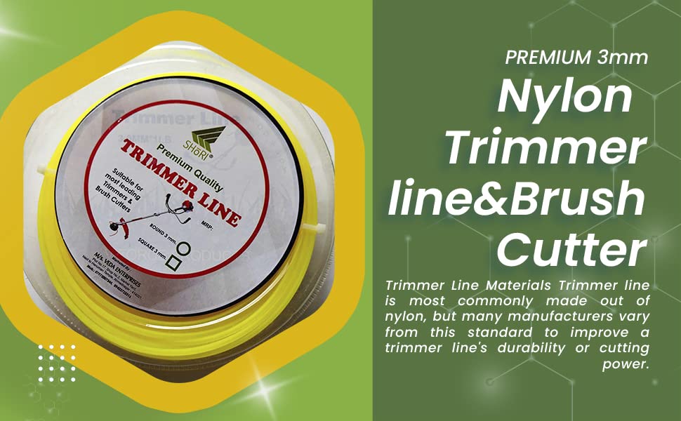 SHoRI Nylon Trimmer Wire for Brush Cutter 3MM Square Shape (B08B45FSHS) Amazon Price History, Amazon Price Tracker