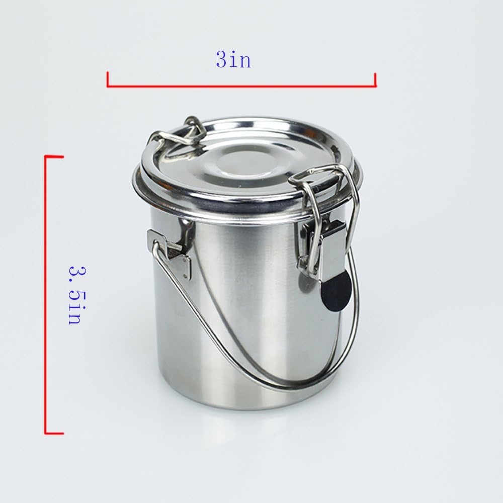 LI-GELISI Artist Portable Brush Washer Stainless Steel Portable Brush Cleaner (Medium, Silvery)