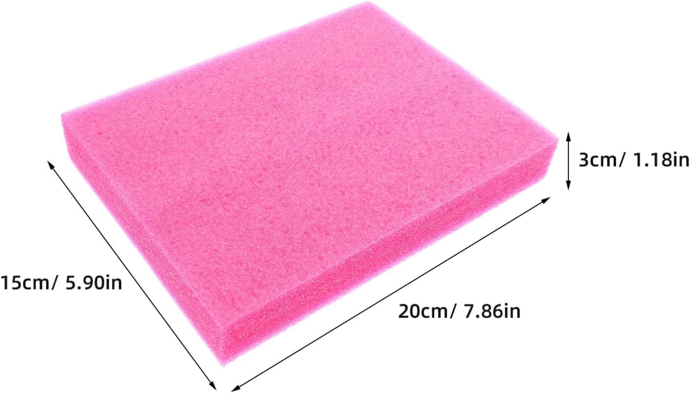 2pcs Magenta Foam Wrap Sheets 20x15x3cm Thick Pearl Cotton Foam Pads for Packaging Liner and Craft Cushioning Protection