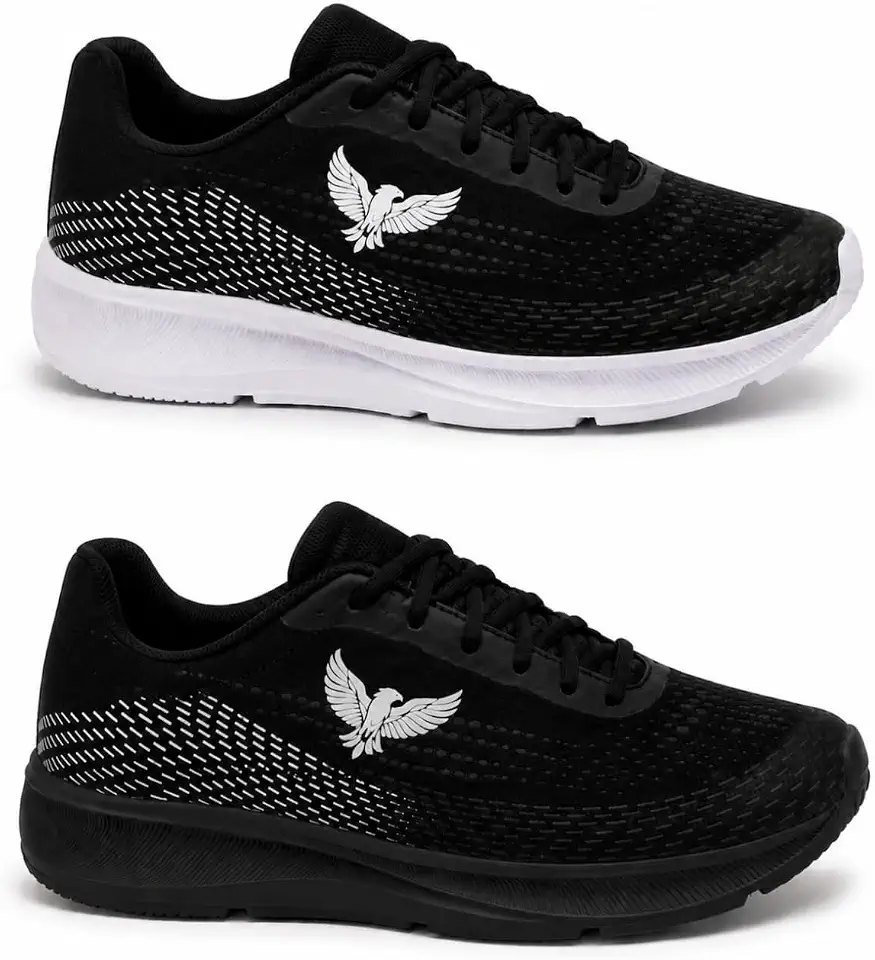 Kit 2 Pares Tênis Masculino Corrida Esportivo Profissional Academia Casual Original Leve Confortável