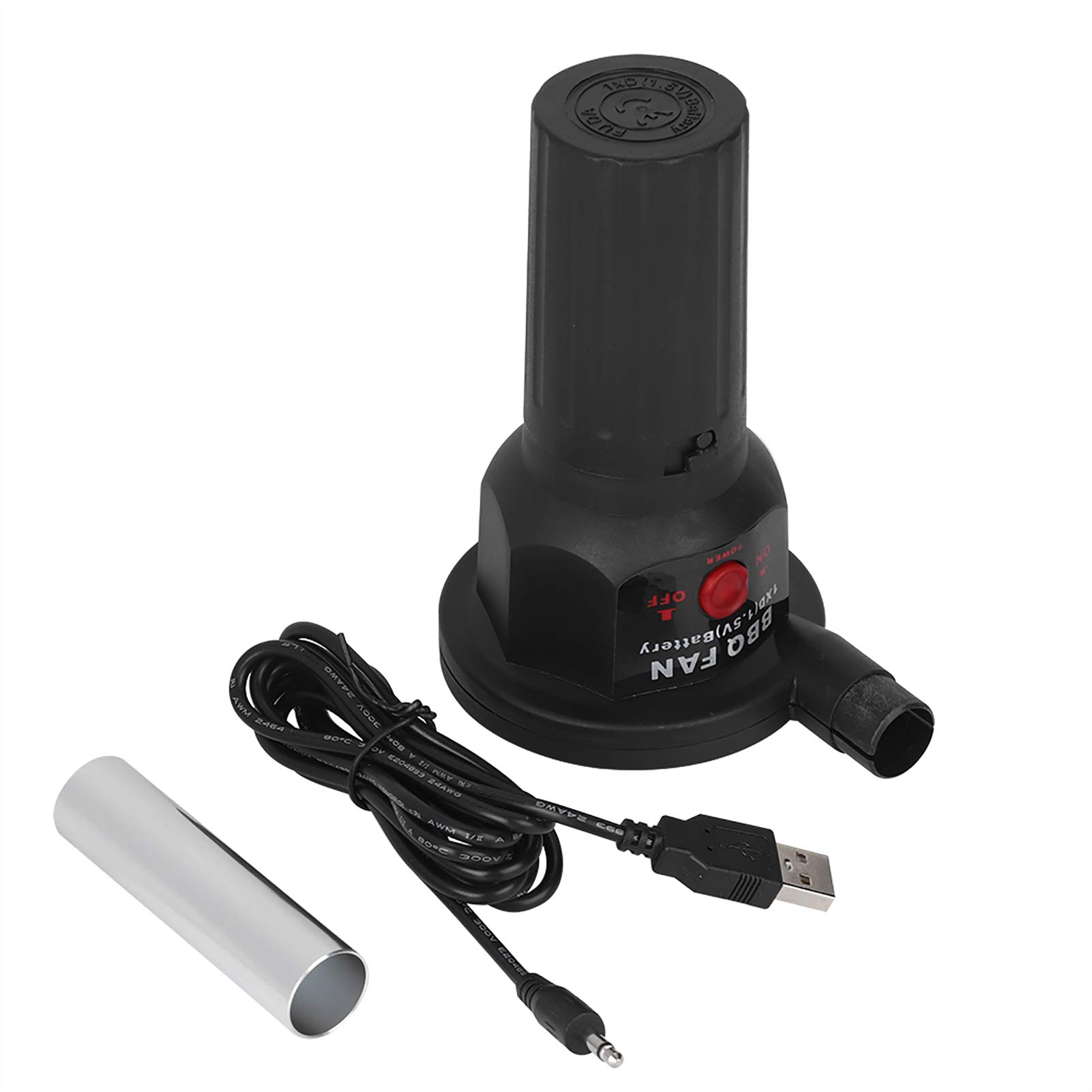 Souffleur d'Air BBQ 5V USB - Ventilateur de Poche Électrique pour Barbecue et Pique-Nique