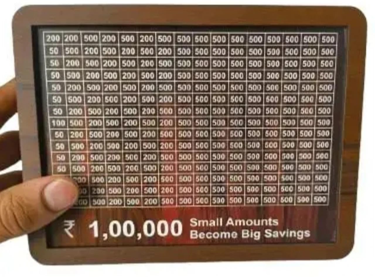 Generic Wooden ₹1,00,000 Savings Box - Image 1