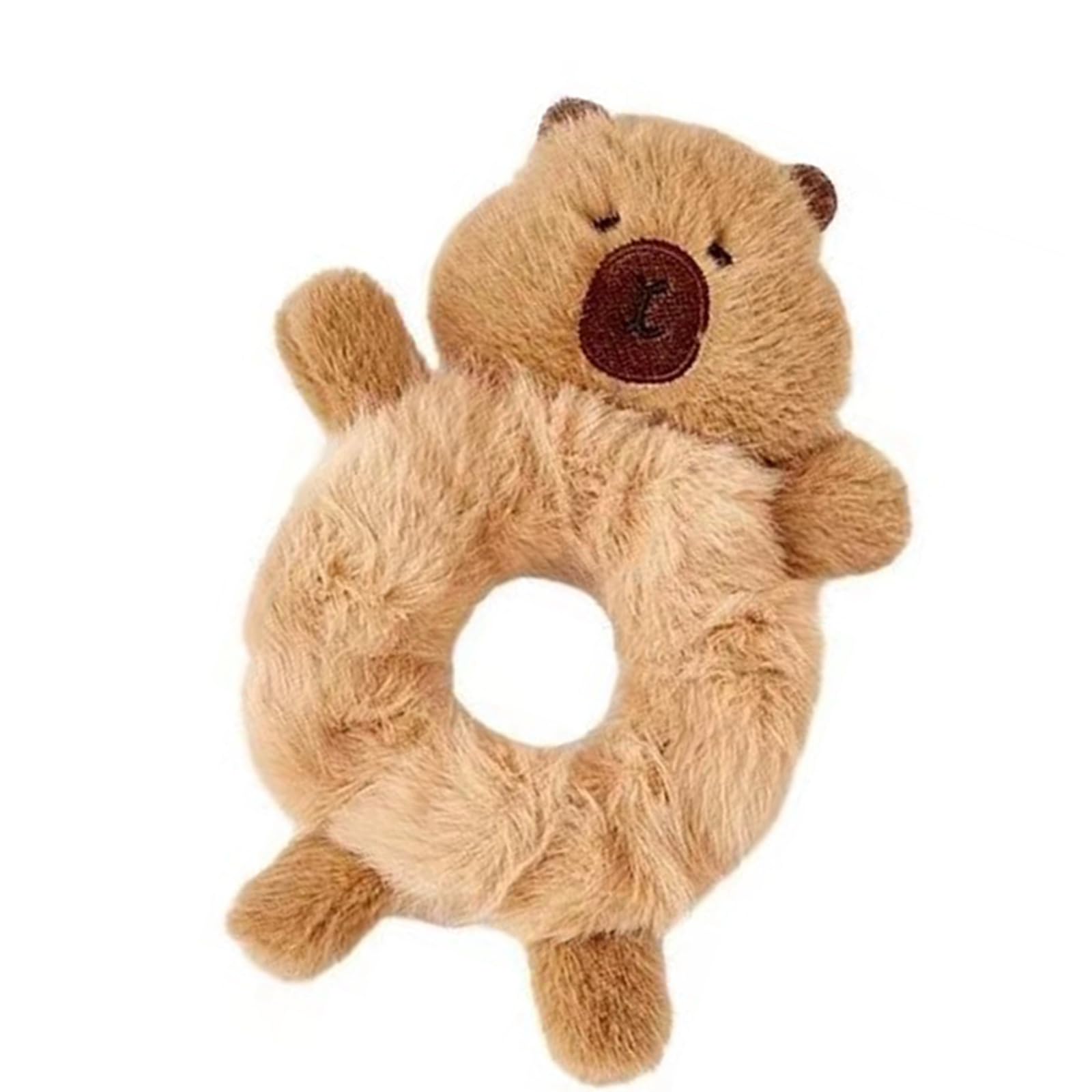 Sehuby Adorkable Capybaras Ponytail Holder Furry Headpiece Proms Birthday Fun Headwear Capybaras Scrunchies Hair Headwear