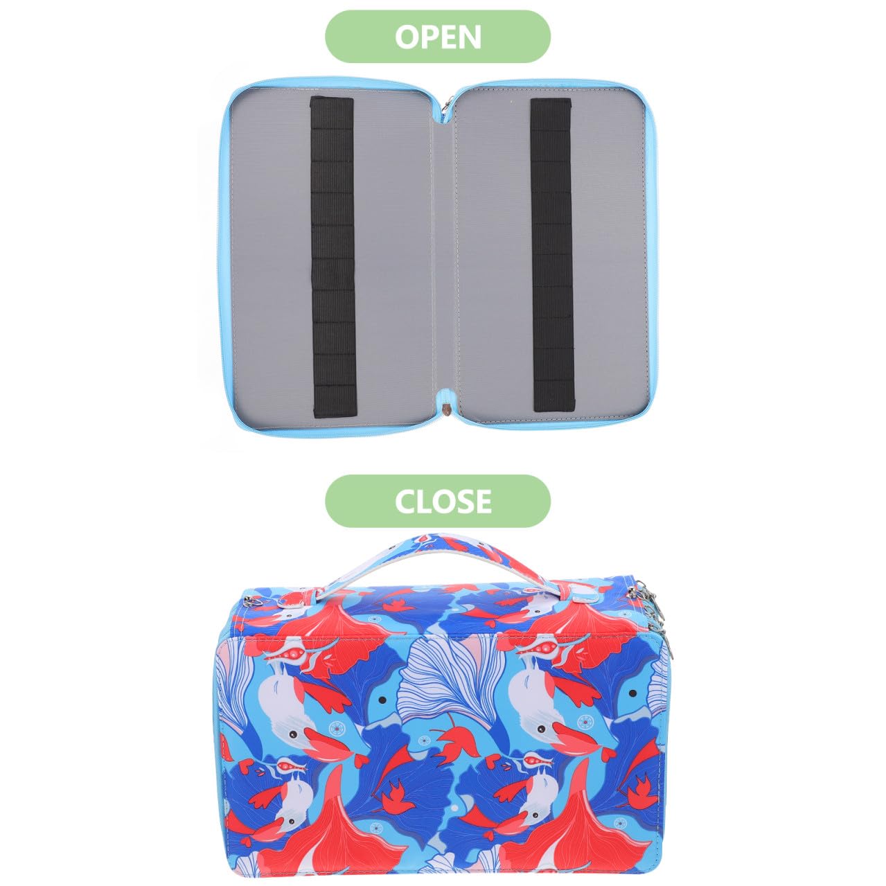 Ciieeo 1pezzi Porta Matite Astuccio Multistrato Da Astuccio Portapenne Di Grande Capacità Manico Resistente Deformazioni e Rotture