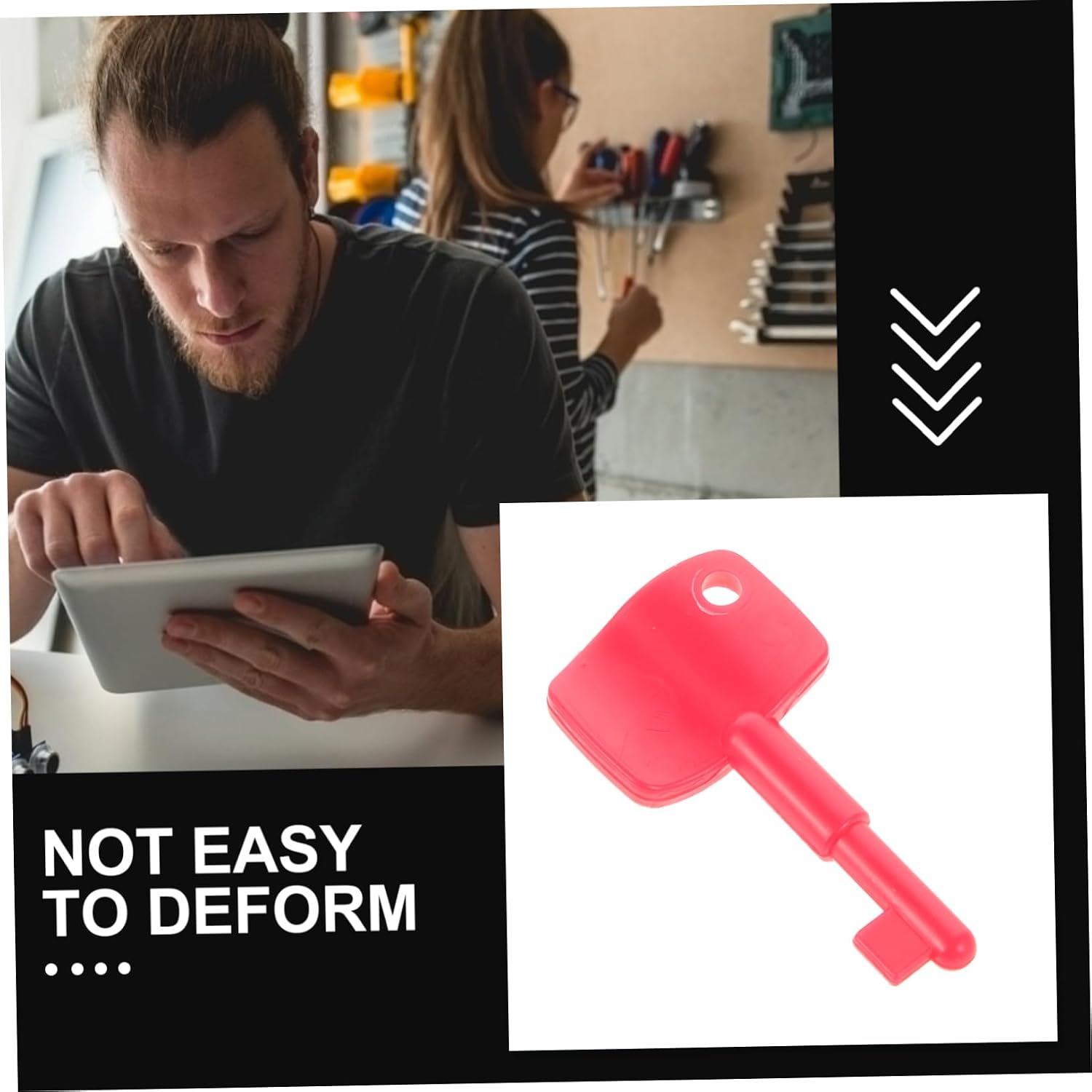 Emergency Button Reset Keys Plastic Red 20pcs for Alarm Buttons