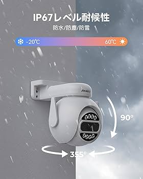 Amazon.co.jp: 【2880P/500万画素 ・360° 追尾機能搭載・3TB HDD