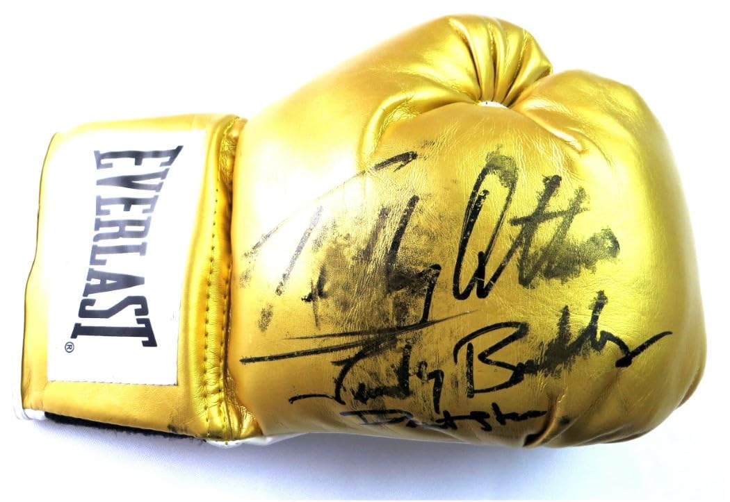Teddy Atlas Timothy Bradley Dual Signed Autographed Boxing Glove