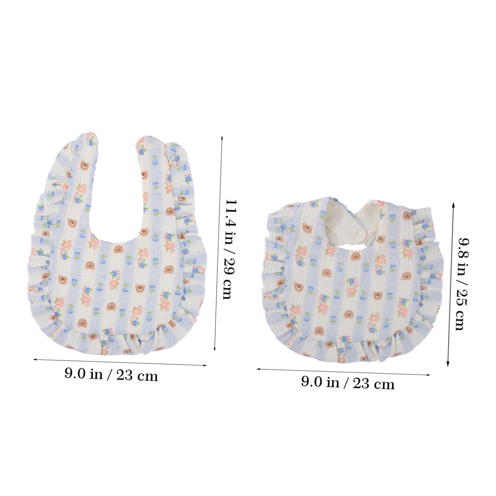 SHERCHPRY 12 Pièces Bavoirs pour Garçon Fille Lot de Bavoirs Absorbants Doux avec Fermeture Designs pour Repas Écoulements Accessoire