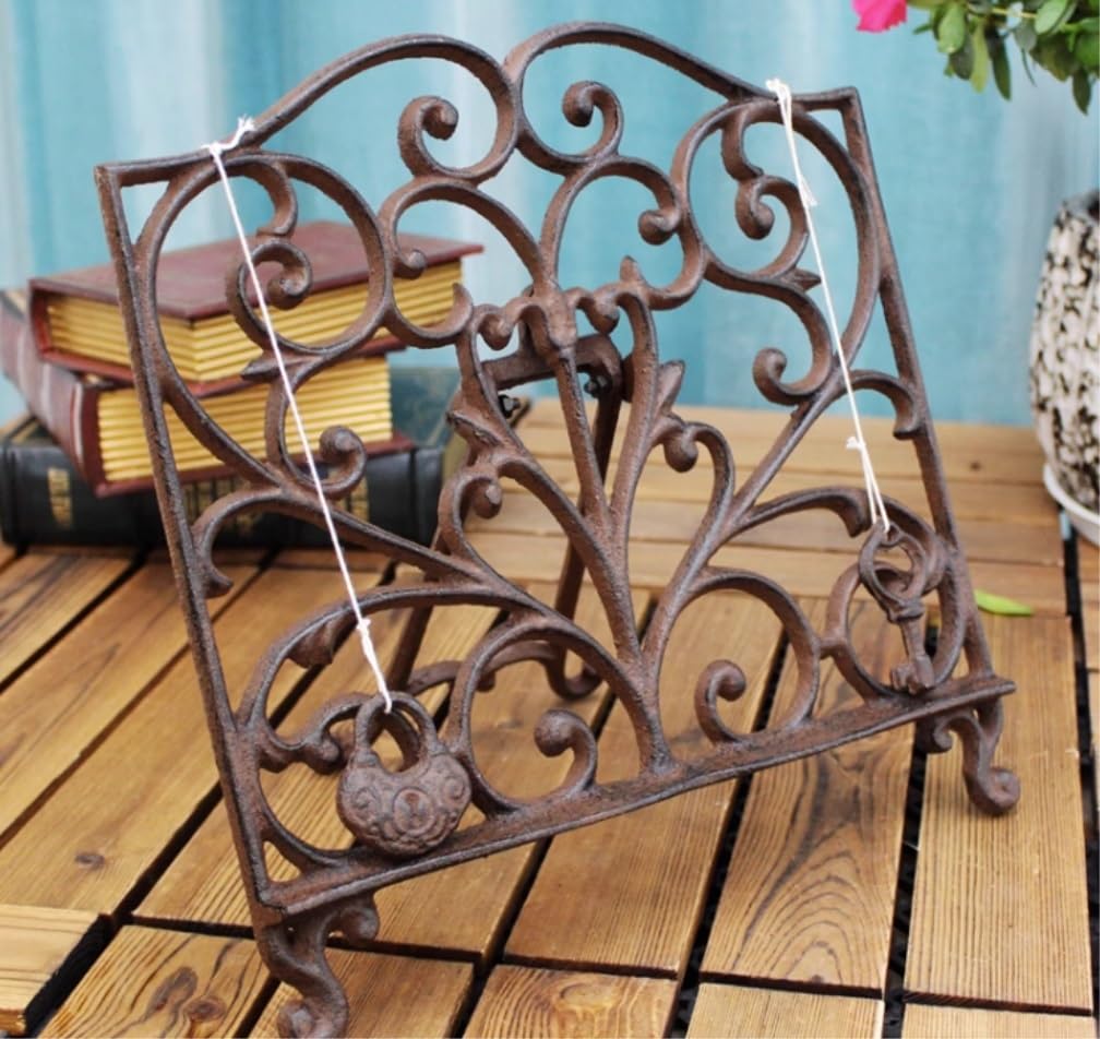 Uchwyt Przepisy Stojak Na Książkę Kucharską W Stylu Vintage Żeliwny Dekoracyjny Metalowy Książki Kucharskie Stojaki Do Kuchni Pomocnik Kuchenny