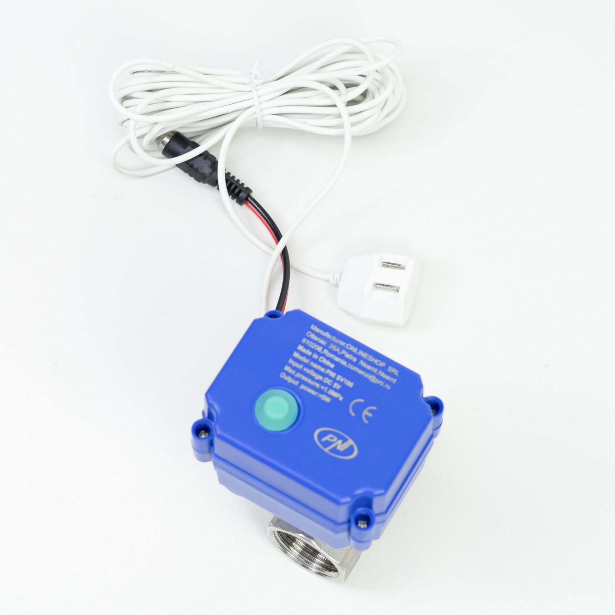 PNI SV100 PRO - Kit anti-allagamento con sensore e elettrovalvola DN20 (3/4"), 1.0 MPa, IP65