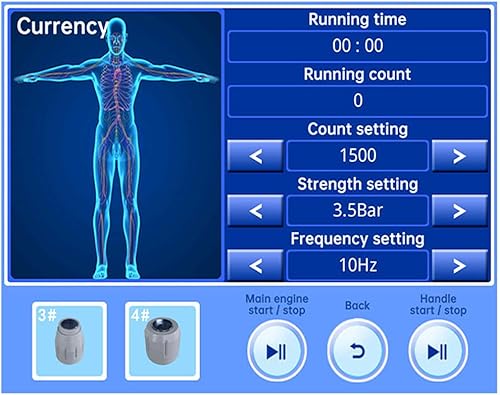 Miniatura 3 de Shock wave therapy machine ESWT for sports injuries to relieve muscle soreness and ED treatment