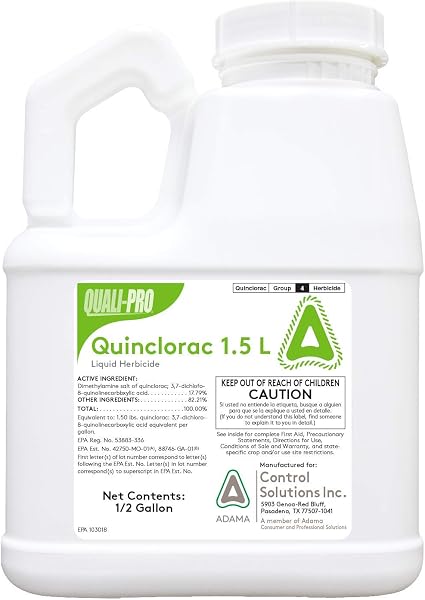 Quinclorac 1.5 L -(1/2 gal.) Compare to Drive XLR8- Kills Crabgrass