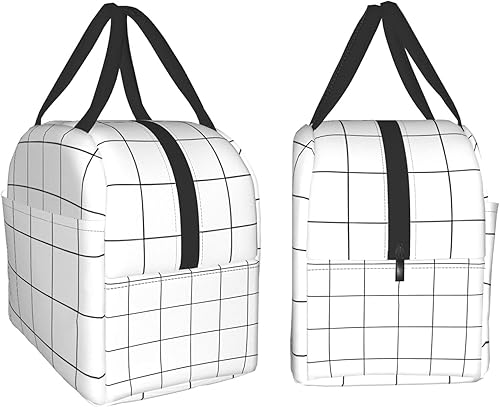 Miniatura 22 de Bolsas de almuerzo reutilizables con estampado de vaca de fresa, loncheras suaves a prueba de fugas para niños y niñas, impermeables, aisladas