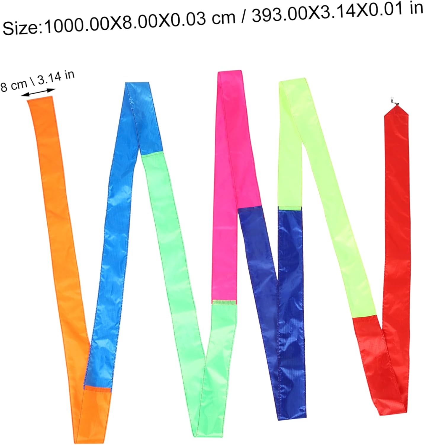 2Pcs Kite Flying Rainbow Cloth Nylon Tail Streamers for Outdoor image 2