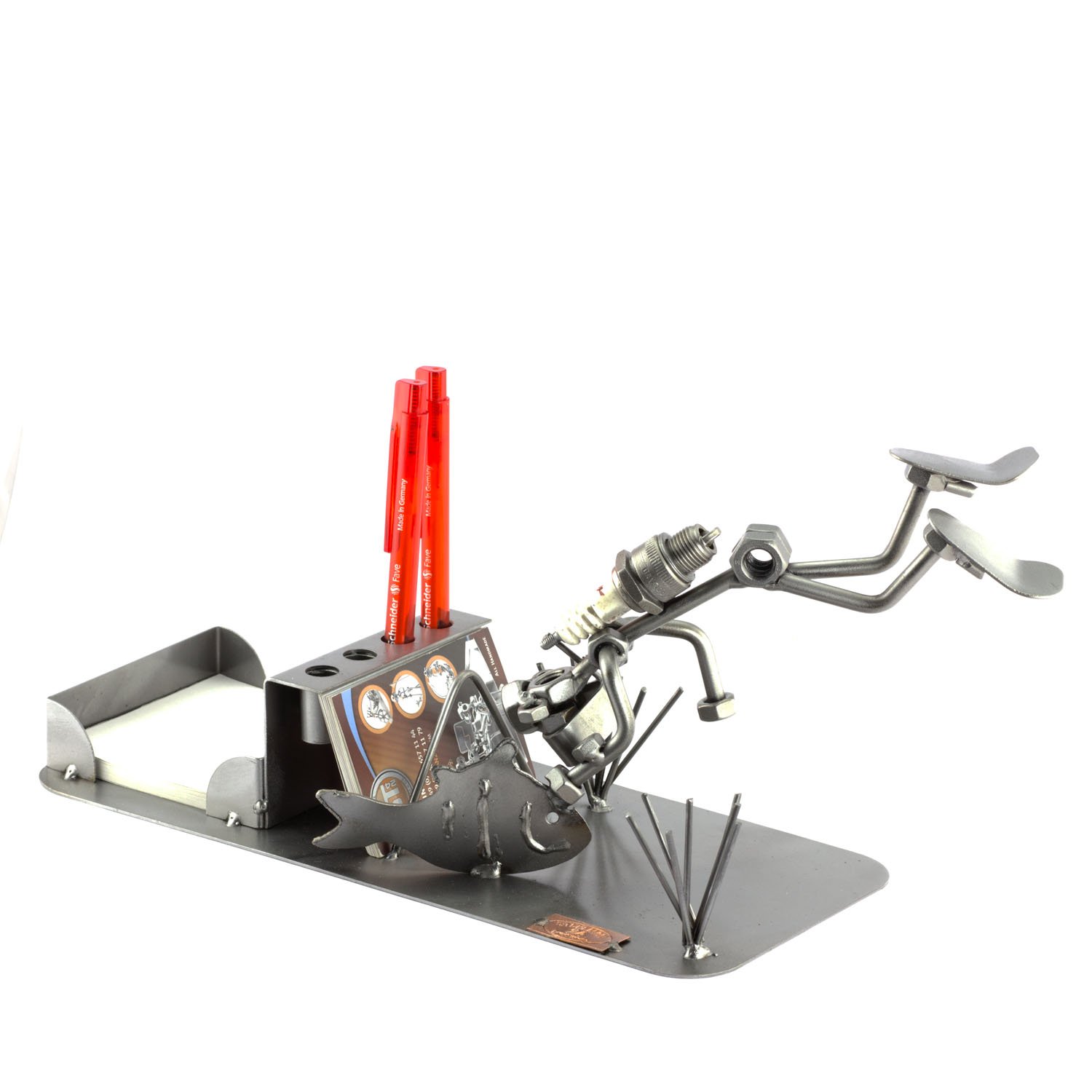 Omino Di Viti A Forma Di Chitarra - Soprammobile In Metallo, Idea Regalo Originale E Divertente - Foto 7