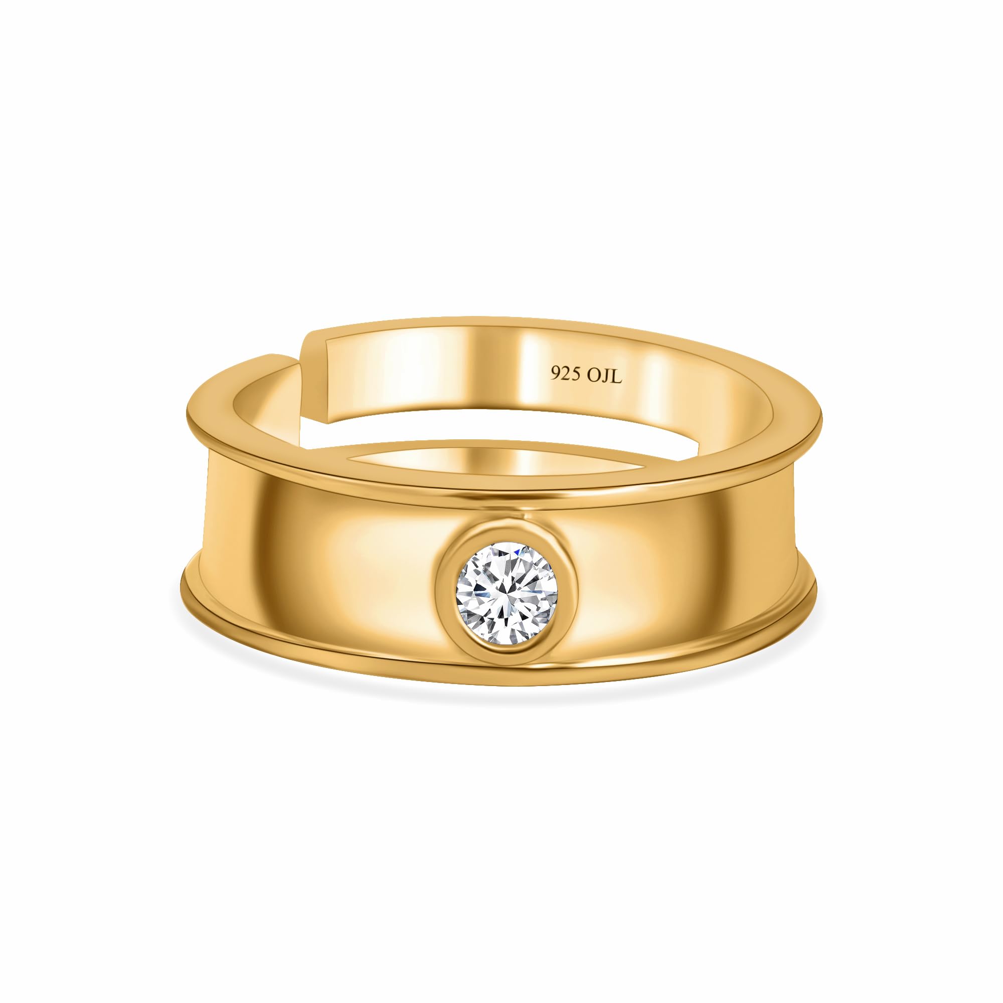 Ornate Jewels 925 Silver 18K Gold Plating Adjustable Rings Men With Certificate of Authenticity and 925 Stamp | Life-time Warranty* (B0BVRDWWDQ) Amazon Price History, Amazon Price Tracker