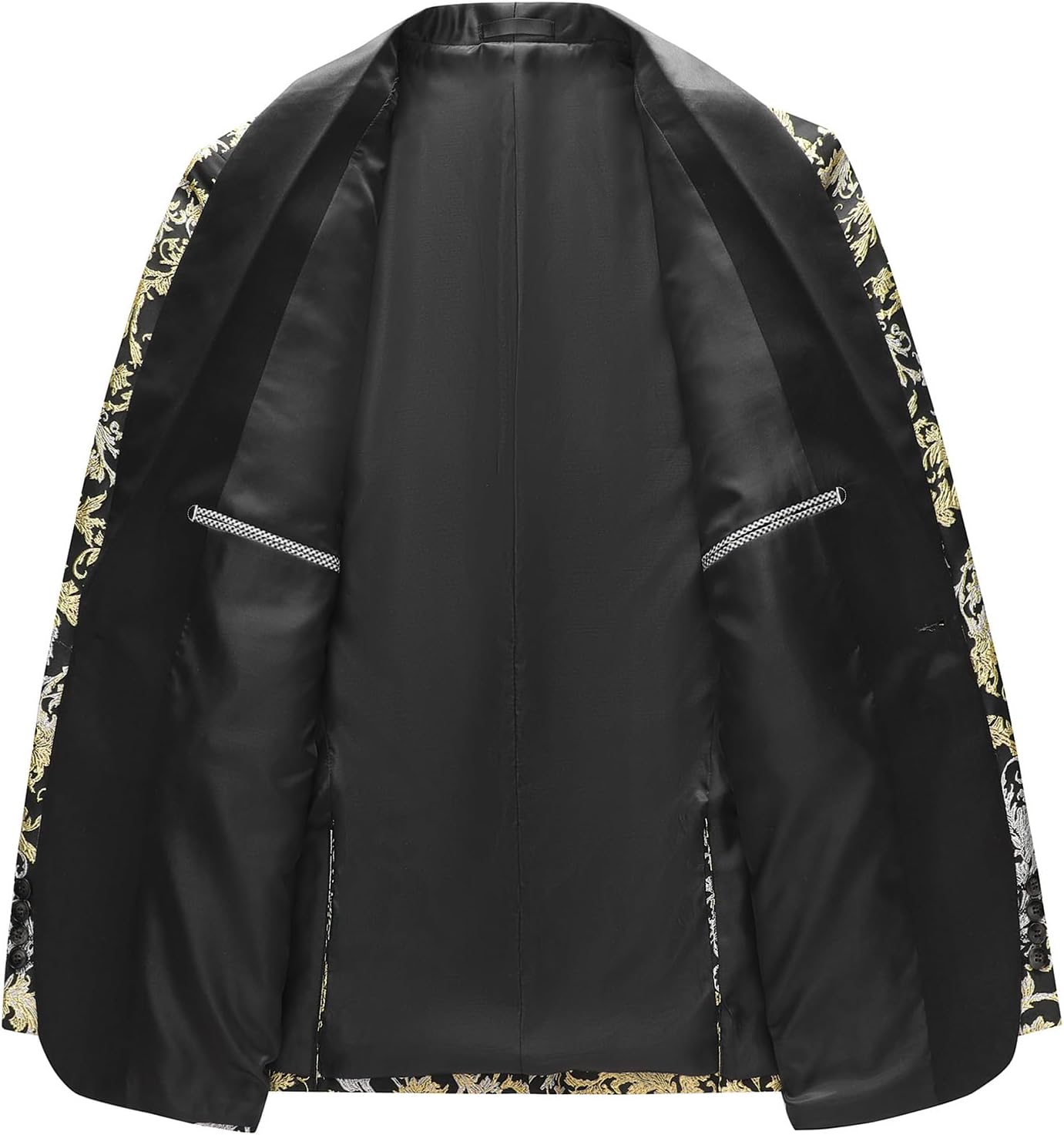 Rogers & Morris Men's Tuxedo Jacket Floral Blazer Casual Slim fit Dress Party Floral Chaqueta de Esmoquin para Hombre