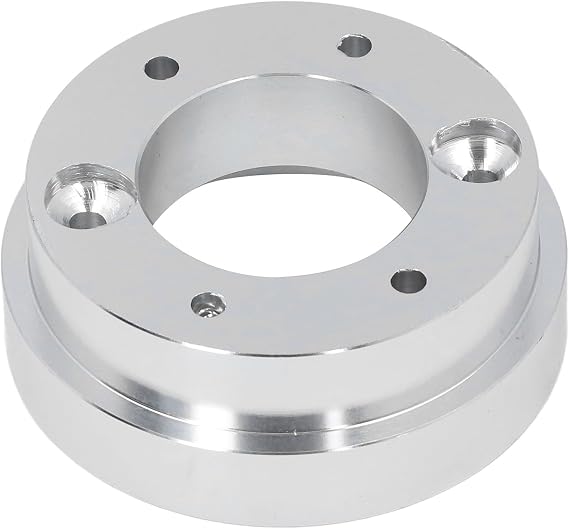 70mm Steering Wheel Adapter Plate, Aluminum Steering Wheel Socket Ring for Logitech G29 G920 G923 Gaming Steering Wheel Hub Plate for Racing Game (Sliver)