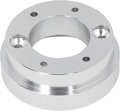 70mm Steering Wheel Adapter Plate, Aluminum Steering Wheel Socket Ring for Logitech G29 G920 G923 Gaming Steering Wheel Hub Plate for Racing Game (Sliver)