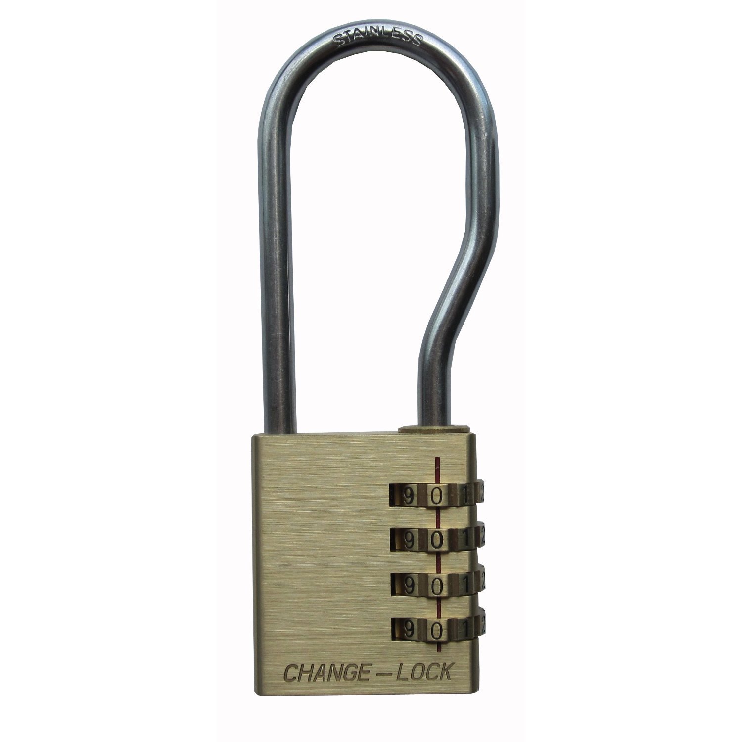 SOL ステンチェンジロック4段式40mm 番号可変式南京錠 SOLチェンジロック ステン 4段式ツル長タイプ